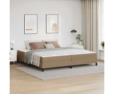 Lova Lovos rėmas su čiužiniu Kapučino 200 x 200 cm audinys