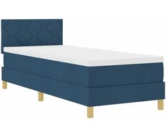 Kiemas lova su pagalve su galvūgalio Mėlyna 80 x 200 cm audinys