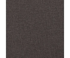 Lova su čiužiniu, Hanko, tamsiai rudos spalvos, 160x200cm, audinys
