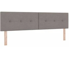 Kiemas lova su galvūgalio Taupe 200 x 180 cm audinys