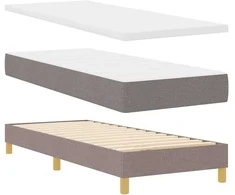 Kiemas lova su galvūgalio Tortora 80 x 200 cm audinys