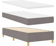 Kiemas lova su galvūgalio Tortora 90 x 200 cm audinys