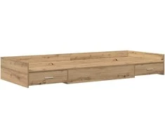 Lova Lovos rėmas Amatininkų ąžuolas 80 x 200 cm Apdirbta mediena