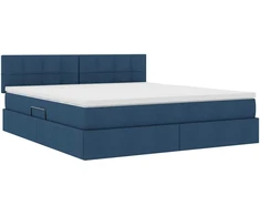Lova su daiktų laikymo vieta ir čiužiniu Mėlyna 180 x 200 cm