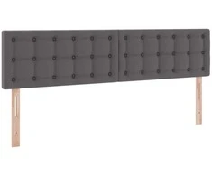 Lova su daiktų laikymo vieta ir LED su LED Pilka 180 x 200 cm