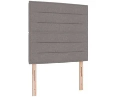 LED Čiužinio Lova su čiužiniu Taupe 90 x 190 cm audinys