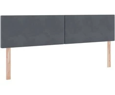 LED saugojimo lova su čiužiniu Tamsiai pilka 160 x 200 cm
