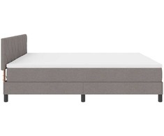 Kiemas lova su galvūgalio Taupe 200 x 200 cm audinys
