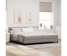 Kiemas lova su galvūgalio Taupe 200 x 200 cm audinys