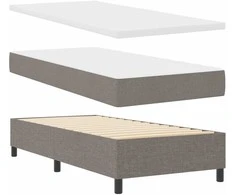 Kiemas lova su galvūgalio Tortora 80 x 200 cm audinys