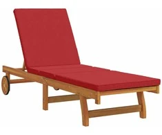Saulės gultas Ruda 199 x 63 x 85 cm Kietos akacijos mediena