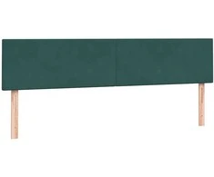 Lova su spyruoklėmis ir čiužiniu, žalia, 180x220 cm, aksomas