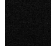Kiemas lova su čiužiniu Juodas 200 x 90 cm audinys