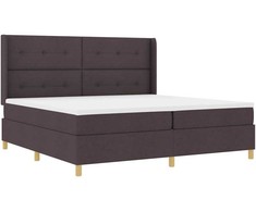 Kiemas lova su LED juostelėmis Ruda 200 x 200 cm audinys