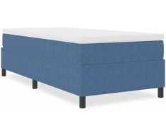 Lova Platforminės lovos rėmas Mėlyna 80 x 200 cm Kordūrinis audinys