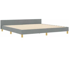 Lova Lovos rėmas su galvūgalio Šviesiai pilka 200 x 200 cm audinys