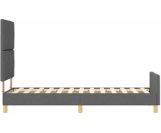 Lova Lovos rėmas su galvūgalio Tamsiai pilka 80 x 200 cm audinys
