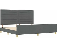 Lova Lovos rėmas su galvūgalio Tamsiai pilka 200 x 200 cm audinys
