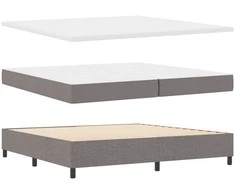 Kiemas lova su galvūgalio Tortora 200 x 200 cm audinys