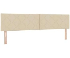 Kiemas lova su galvūgalio Kreminė 200 x 200 cm audinys