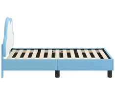 Lova Vaikiška Lovo Rėmas su Galvūgaliu Mėlyna 70 x 140 cm PU