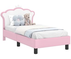 Lova Vaikiška Lovo Rėmas su Galvūgaliu Rožinė 70 x 140 cm PU
