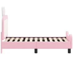 Lova Vaikiška Lovo Rėmas su Galvūgaliu Rožinė 70 x 140 cm PU