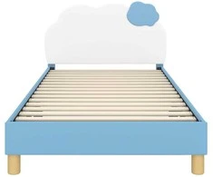 Lova Vaikiška lovos konstrukcija su galvūgaliu Mėlyna 90 x 200 cm PU