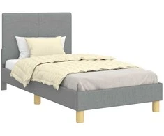 Lova Vaikiška lovos konstrukcija su galvūgaliu Šviesiai pilka