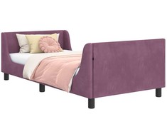 Lova Vaikiška lovos konstrukcija su galvūgaliu Violetinė 90 x 200 cm