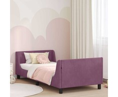 Lova Vaikiška lovos konstrukcija su galvūgaliu Violetinė 90 x 200 cm