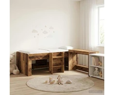 Lova Vaikų Aukštas Lovos Rėmas su Rašomuoju Stalu 2 vnt.