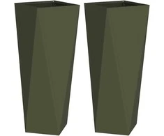 Lovelis 2 pcs Alyvuogių žalia 30 x 30 x 75 cm Plienas