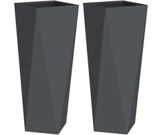 Lovelis 2 pcs Antracitas 30 x 30 x 75 cm Plienas