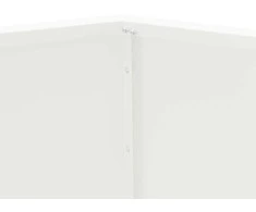 Lovelis 2 vnt. Balta 100 x 100 x 80 cm Plienas