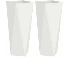 Lovelis 2 pcs Balta 30 x 30 x 75 cm Plienas