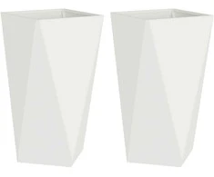 Lovelis 2 pcs Balta 40 x 40 x 75 cm Plienas