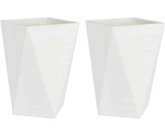 Lovelis 2 pcs Balta 50 x 50 x 75 cm Plienas