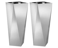 Lovelis 2 vnt. Sidabro 30 x 30 x 75 cm Cinkuota plienas