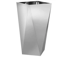Lovelis 2 pcs Sidabro 40 x 40 x 75 cm Cinkuota plienas