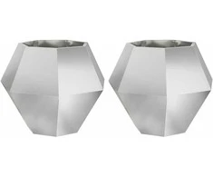 Lovelis 2 vnt. Sidabrinė 75 x 75 x 60 cm Galvanizuotas plienas