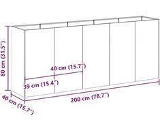 Lovelis, 200x40x80cm, galvanizuotas plienas
