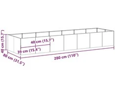 Lovelis, 280x80x40cm, galvanizuotas plienas