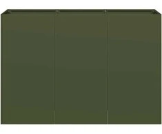 Lovelis, alyvuogių žalias, 120x40x80cm šaltai valcuotas plienas