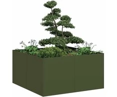Lovelis, alyvuogių žalias, 80x80x40cm, šaltai valcuotas plienas