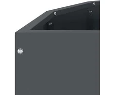 Lovelis Antracitas 90 x 45 x 35 cm Plienas