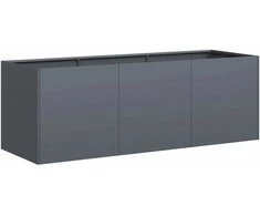 Vazonas, antracito spalvos, 120x40x40 cm, šaltai valcuotas plienas