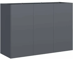 Lovelis, antracito, 120x40x80cm, šaltai valcuotas plienas