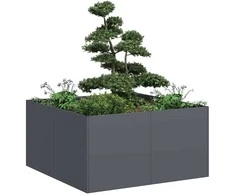Lovelis, antracito, 80x80x40cm, šaltai valcuotas plienas