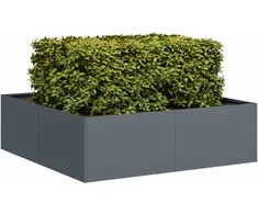 Lovelis, antracito spalvos, 100x100x30cm, plienas